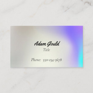 Carte de visite professionnel Gradient Ombre