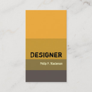 Carte De Visite Professionnel Gras Designer Moderne Vibrant