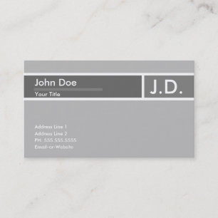Carte De Visite professionnel gris
