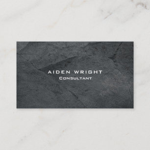Carte De Visite Professionnel gris élégant minimaliste moderne