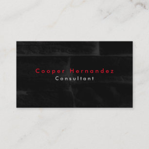 Carte De Visite Professionnel gris noir élégant simple simple