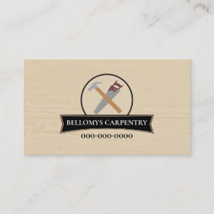 Carte de visite professionnel Handyman Wood Grain
