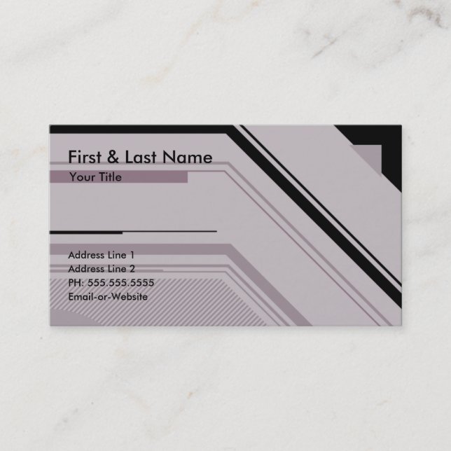 Carte De Visite professionnel high-tech : (Devant)