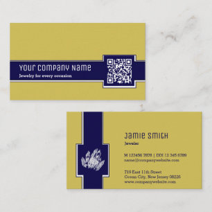 Carte de visite professionnel Jaune & Joyer Bleu