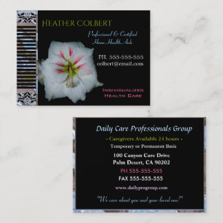Carte De Visite Professionnel Lily Floral
