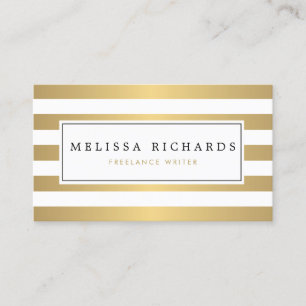 Carte de visite professionnel Luxe Faux Gold