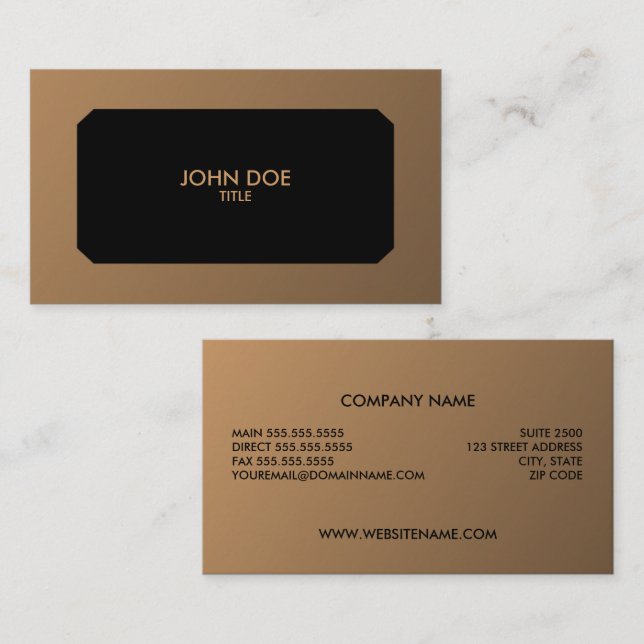 Carte De Visite Professionnel/mandataire (Devant / Derrière)