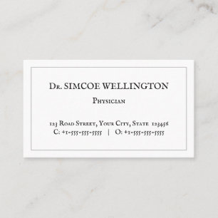 Carte de visite professionnel Médicale