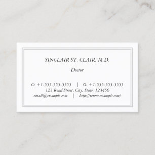 Carte de visite professionnel Médicale de style