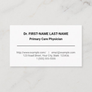 Carte de visite professionnel Médicale simple