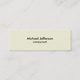 Carte de visite professionnel mince en beige clair
