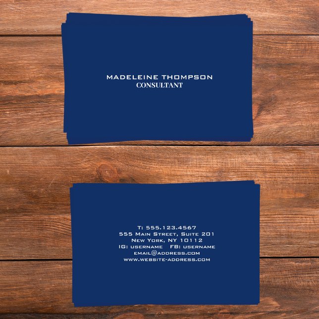 Carte De Visite Professionnel minimaliste (Minimalist Professional Business Card)