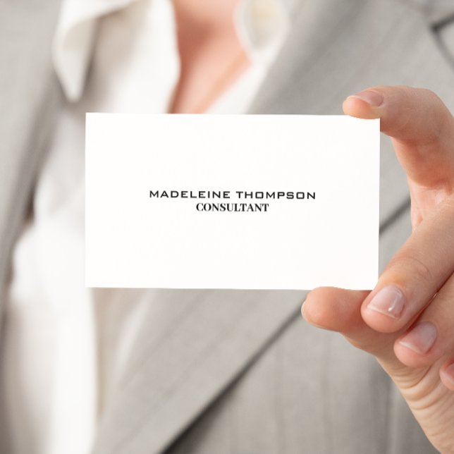 Carte De Visite Professionnel minimaliste (Minimalist Professional Business Card)