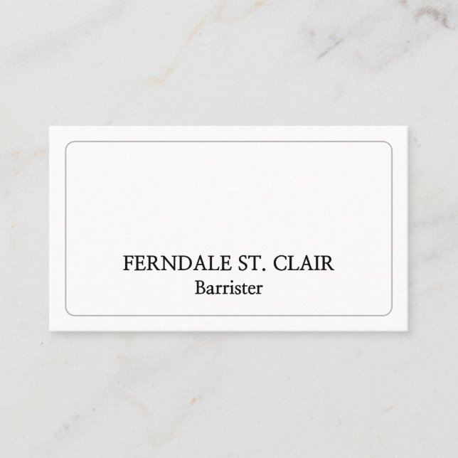 Carte de visite professionnel minimaliste (Devant)