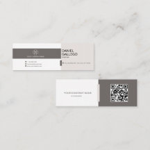 Carte de visite professionnel minimaliste