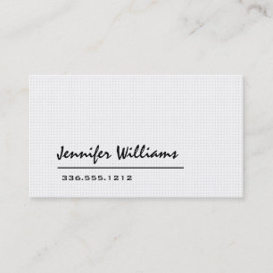 Carte de visite professionnel minimaliste blanc