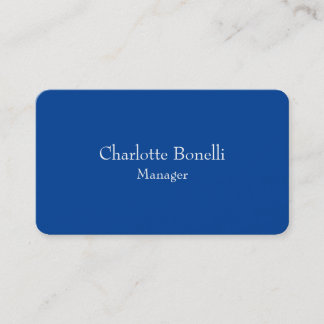 Carte De Visite Professionnel Minimaliste Blanc profond