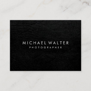 Carte De Visite Professionnel Minimaliste Cuir Faux