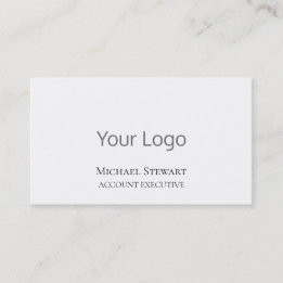 Carte de visite professionnel minimaliste du logo