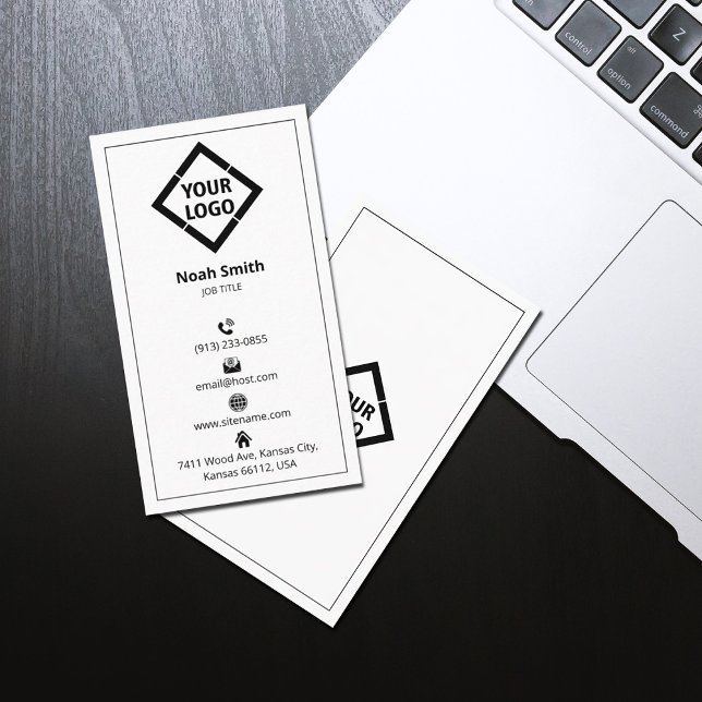Carte de visite professionnel minimaliste élégant (Créateur téléchargé)