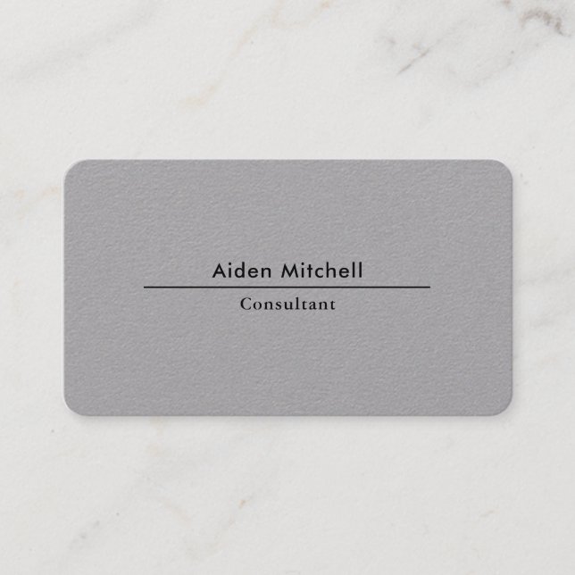 Carte De Visite Professionnel minimaliste élégant (Devant)