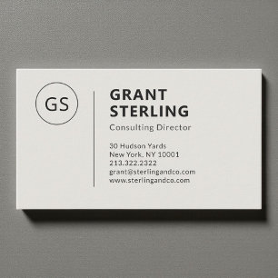 Carte De Visite Professionnel minimaliste Moderne