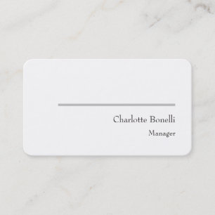 Carte De Visite Professionnel minimaliste moderne créatif