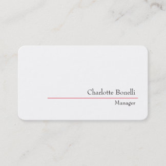 Carte De Visite Professionnel minimaliste moderne créatif