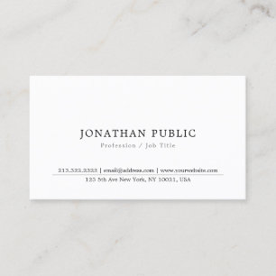 Carte De Visite Professionnel minimaliste moderne Élégant Modèle