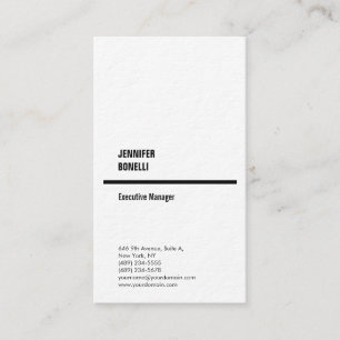Carte De Visite Professionnel minimaliste moderne épais tendance