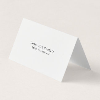 Carte De Visite Professionnel Minimaliste Moderne Plain Coin Arron