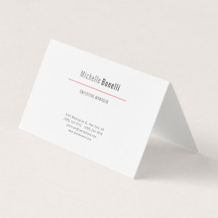 Carte De Visite Professionnel Minimaliste Moderne Simple