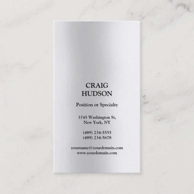 Carte de visite professionnel moderne (Devant)