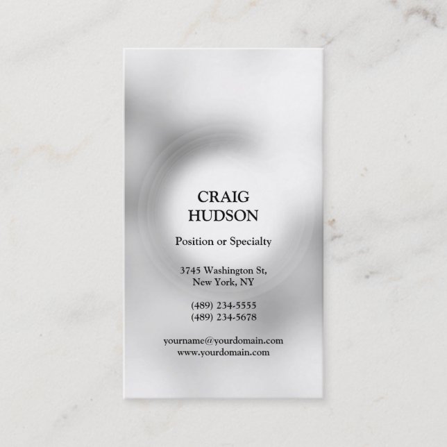 Carte de visite professionnel moderne (Devant)