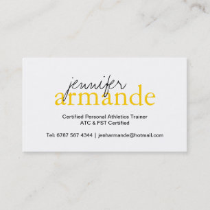 Carte de visite professionnel moderne