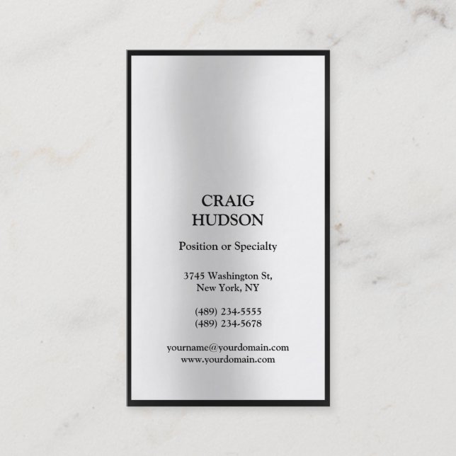 Carte de visite professionnel moderne (Devant)