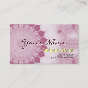 Carte De Visite Professionnel Moderne Abstrait Mandala Rose Flower