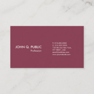 Carte De Visite Professionnel moderne blanc de Bordeaux simple