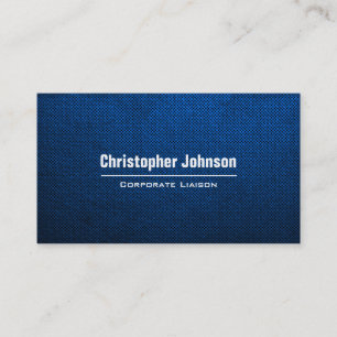 Carte de visite professionnel moderne bleu simple