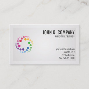 Carte de visite professionnel moderne de logo