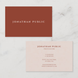 Carte De Visite Professionnel Moderne Design simple Modèle élégant