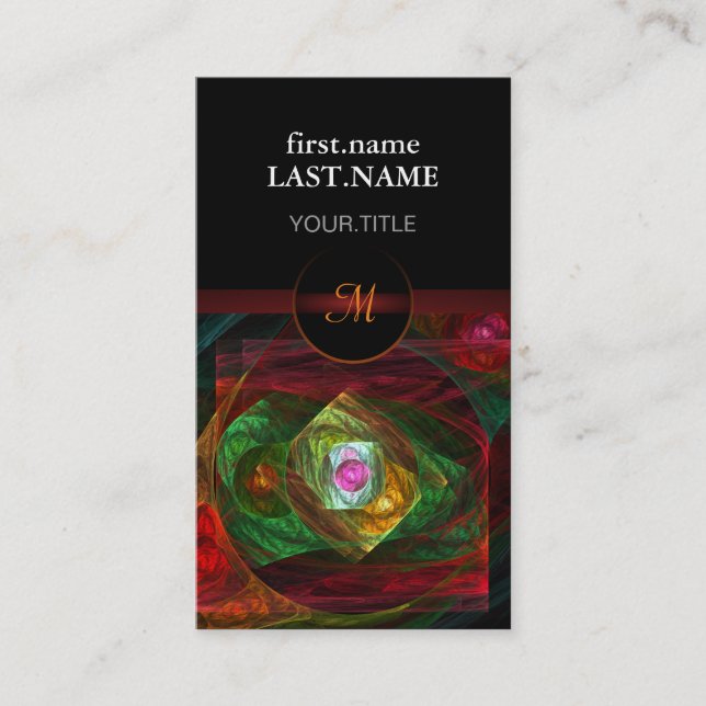 Carte De Visite Professionnel Moderne Élégant Cool Dynamique (Devant)