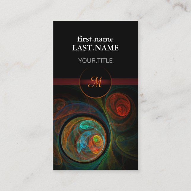 Carte De Visite Professionnel Moderne Élégant Cool Reborn Blue (Devant)