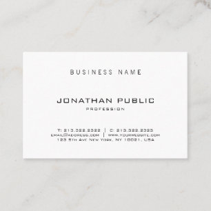 Carte De Visite Professionnel moderne élégant de conception de