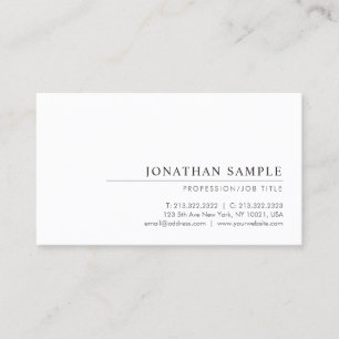 Carte De Visite Professionnel Moderne Élégant minimaliste Modèle c