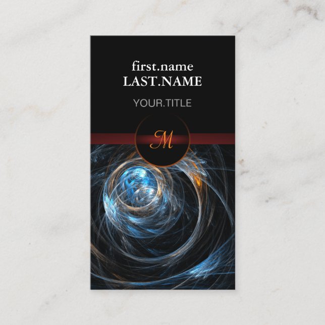 Carte De Visite Professionnel Moderne Élégant monde Cool (Devant)