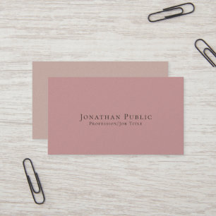 Carte De Visite Professionnel Moderne Elegant Pearl Finish Luxe