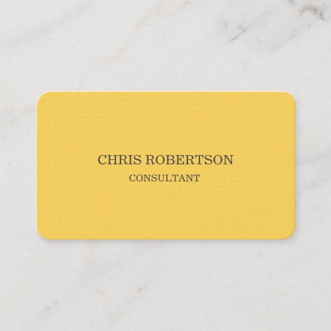 Carte De Visite Professionnel Moderne Élégant Simple Linge Premium (Devant)