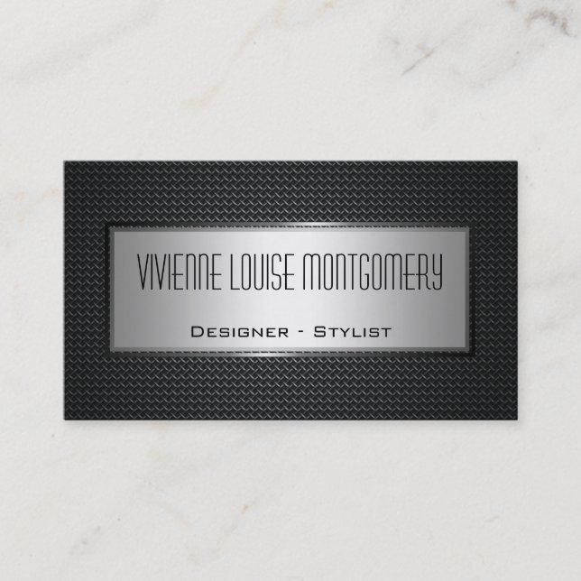 Carte de visite professionnel moderne en fibre de  (Devant)