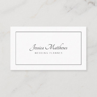 Carte De Visite Professionnel moderne minimal élégant de manuscrit